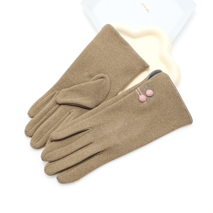 여성용 오픈 투버튼 카키