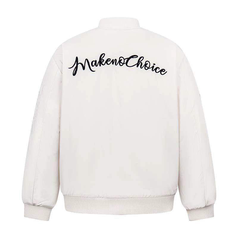 Retro jacket for leisure, with embroidery, oversize
