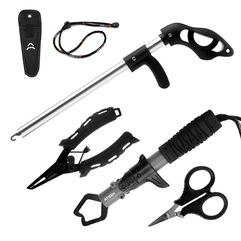 Kit d'outils de pêche 3 pièces avec pince et décrocheur_voghion.com