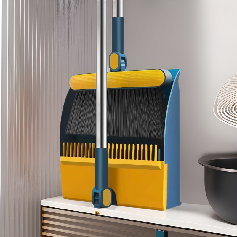 Magnetic Broom Set, Two-Piece Foldable Soft Bristle Sweeper and Wiper, Rotatable Broom with Magic Wiper Magnetic Broom Set, Two-Piece Foldable Soft Bristle Sweeper and Wiper, Rotatable Broom with Magic Wiper