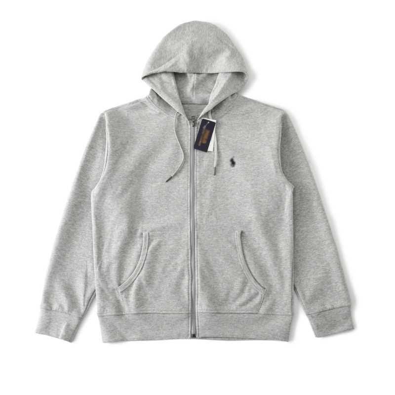 American Ralph Rl Sweatshirt Men's Spring and Autumn Hooded Zip-Up Polo Classic Embroidered Pony Logo Jacket American Ralph Rl Sweatshirt Men's Spring and Autumn Hooded Zip-Up Polo Classic Embroidered Pony Logo Jacket
