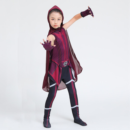 Scarlet Witch Girl Superhero Dress Up Children's Halloween Cosplay Cosplay Costume
