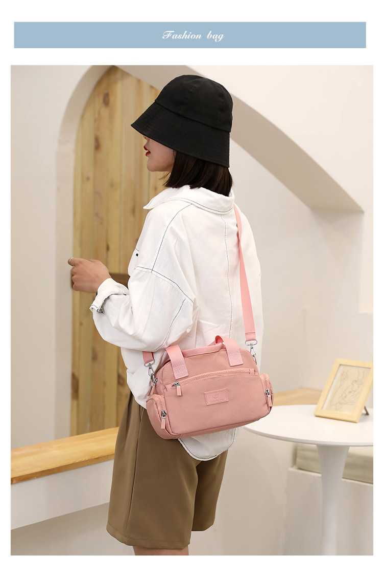 New cross-border women's bag, large-capacity waterproof crossbody bag, simple and fashionable handbag, nylon women's bag, mom bag undefined