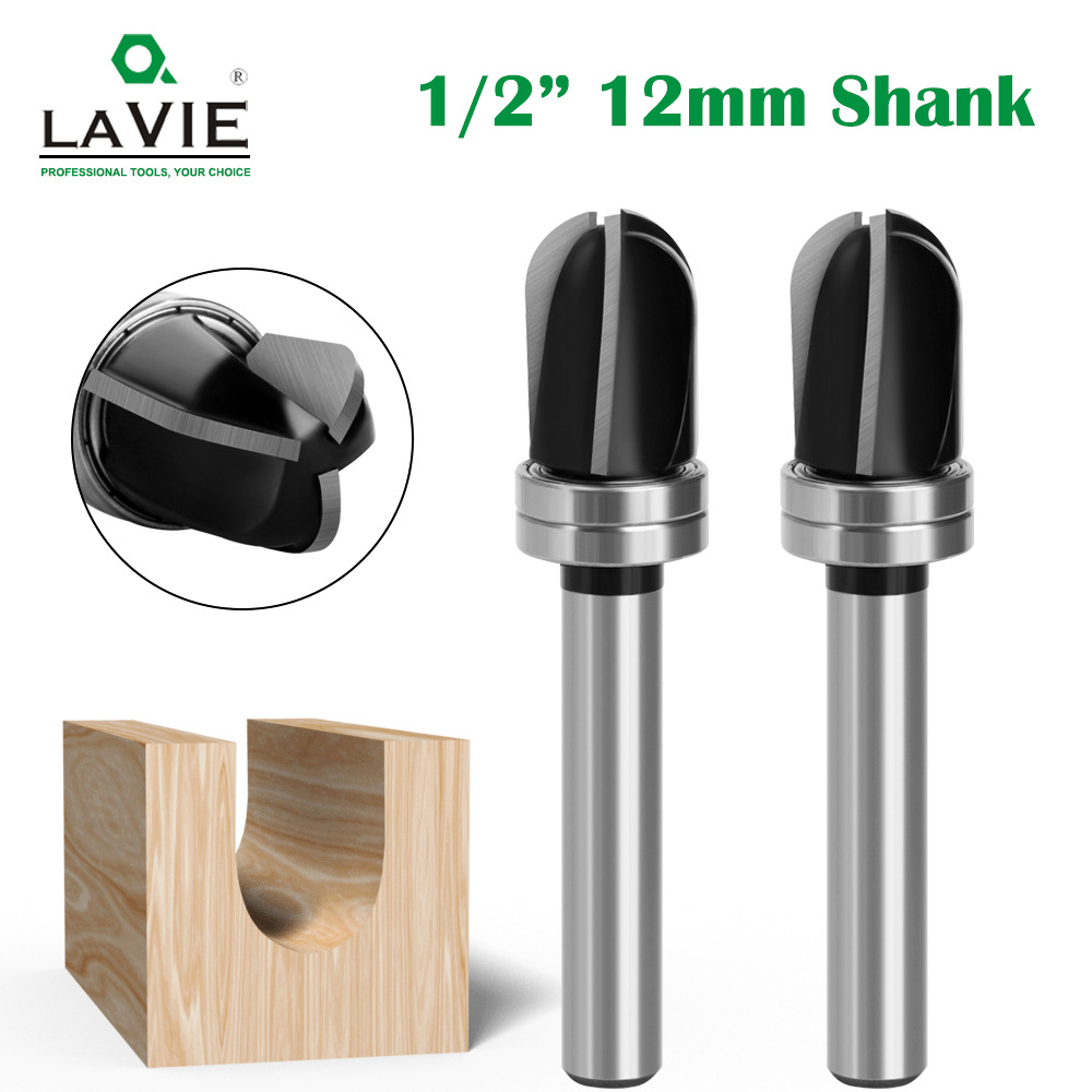 三刃仿型深圆底刀带轴承开槽刀圆弧清底刀圆底线型刀雕刻机