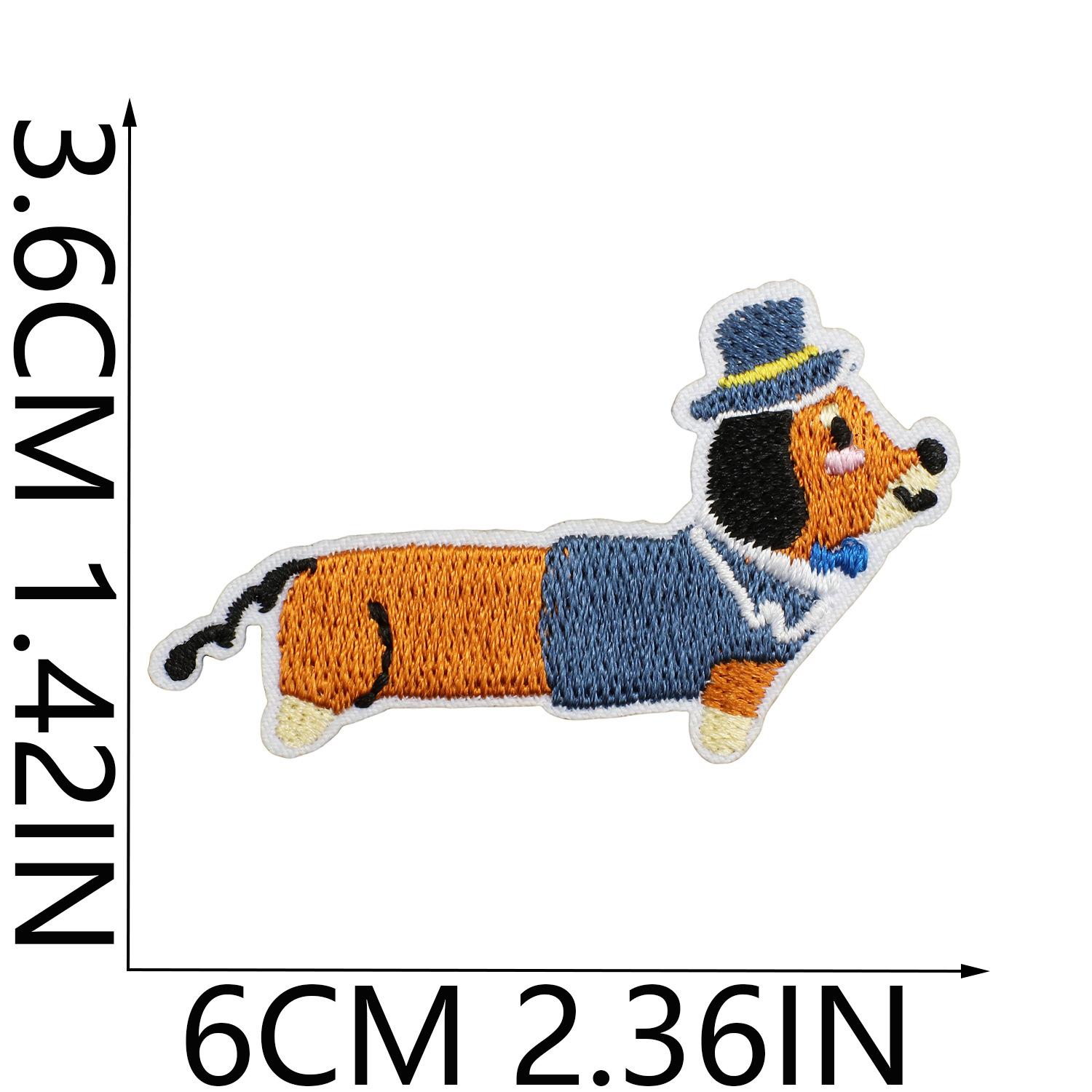 3g Weight Clothing Sticker Patches Classification 1 Piece Quantity Dacron thread Material Dog Pattern Casual, Elegant, Cute Style Embroidery Craft 1 Piece Casual Elegant Cute Dog Dacron Thread Clothing Sticker Patches 2