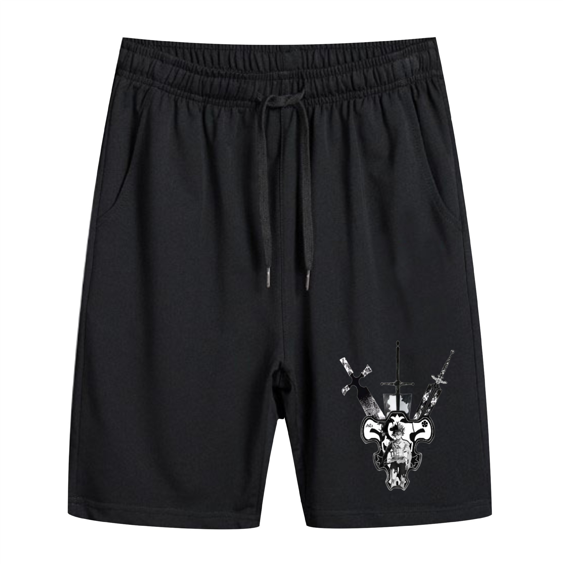 Pantalones de playa Black Clover de trébol negro de comercio exterior