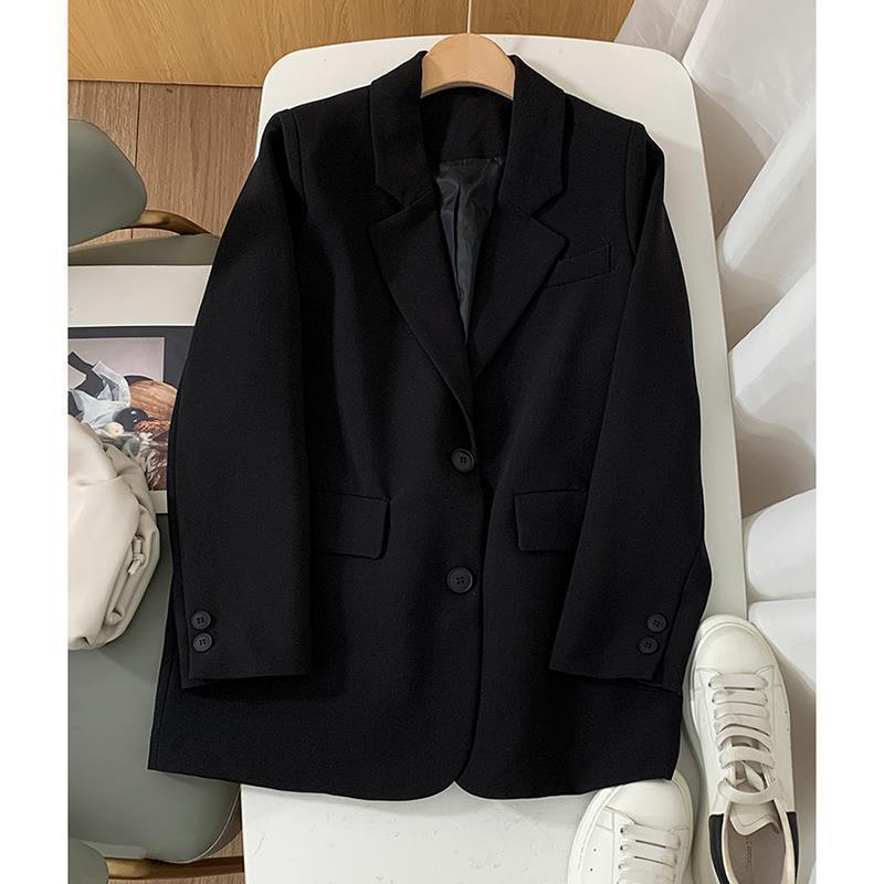 Women's Clothing loose casual two button temperament light blue Internet celebrity small suit_voghion.com