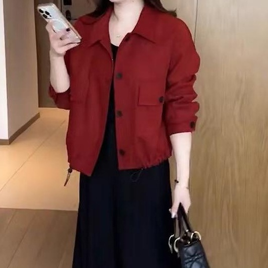 Hot-selling short jacket for women, new spring style, elegant jacket, coat, high-end loose casual baseball jacket