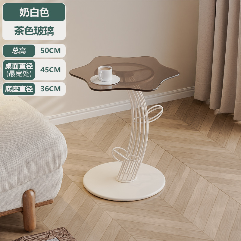 흰색 선인장 + 구름 유리