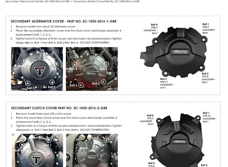Suitable for Triumph Speed ​​Triple Rs 1050 Modified Engine Engine Protective Cover Anti-Fall Side Cover