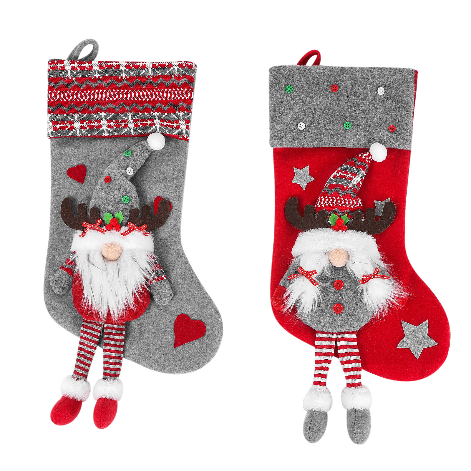 Calcetines de Navidad transfronterizos. Bolsa de regalo. Regalos como calcetines de caramelo, regalos de Navidad, regalos de decoración, etc.