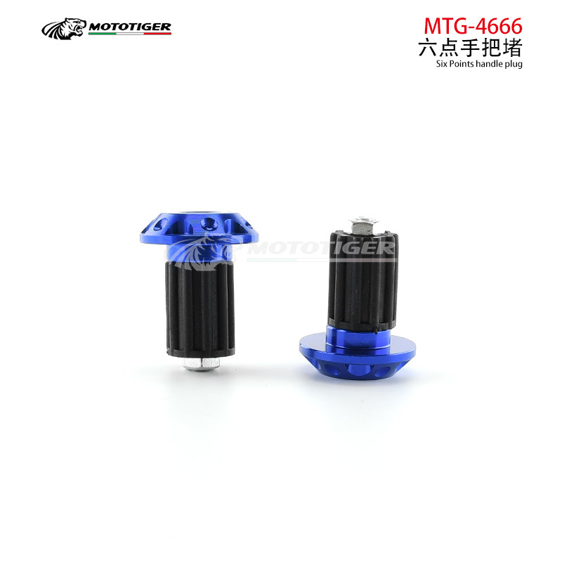 Motorcycle Universal Cnc Aluminum Alloy Handlebar End Caps Modification Accessories Decorative Handlebar Plugs Anti-Fall Handlebar Grips
