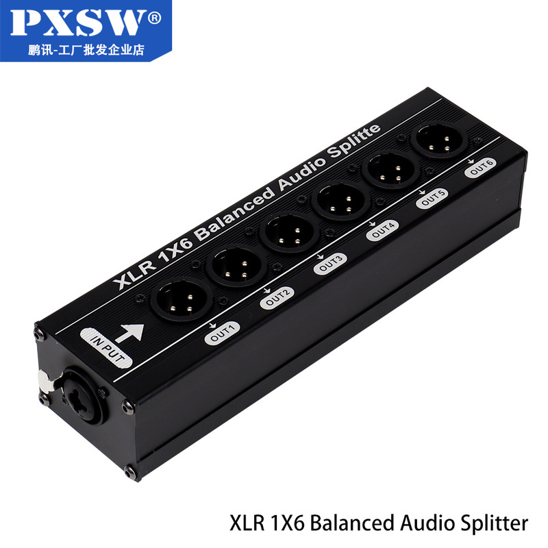 Xlr6.5 Balanced Audio Splitter Xlr 1X6 Balanced Audio Splitter