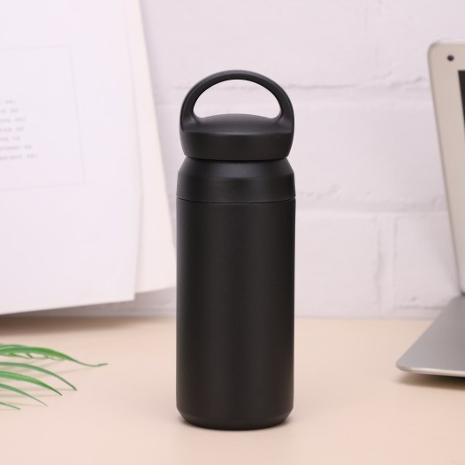 Comercio exterior nuevo 304 taza de café de acero inoxidable elemento japonés portátil doble tapa taza de regalo portátil al aire libre taza portátil