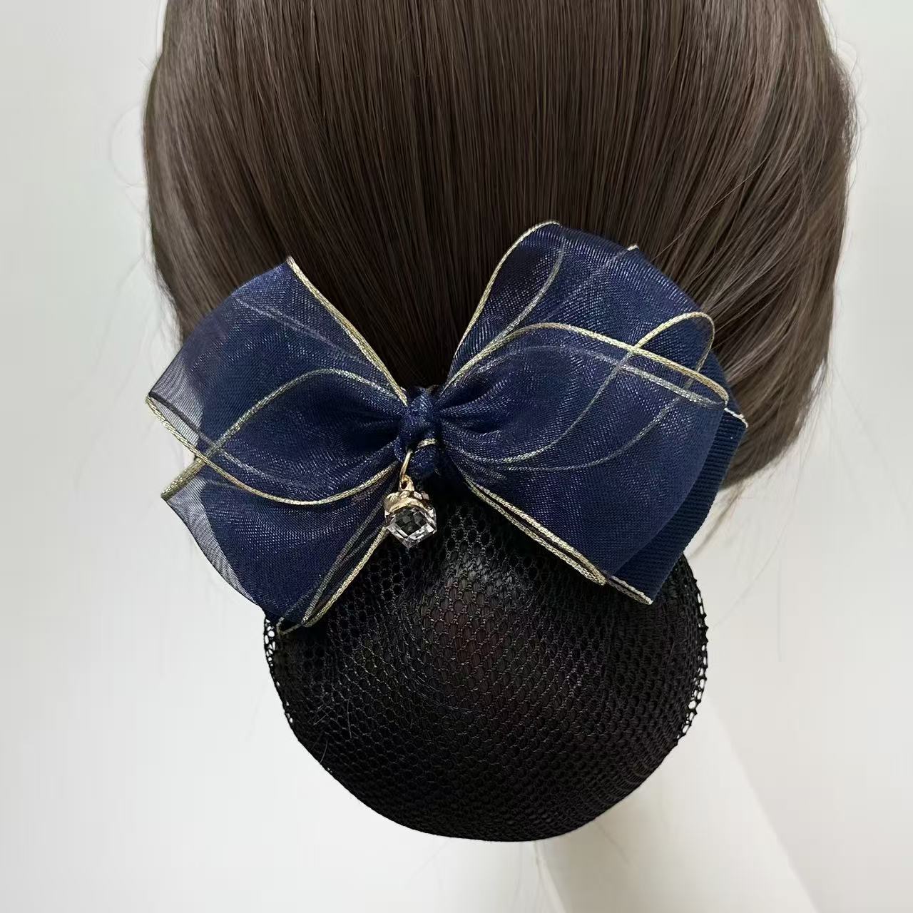 Professional flower nurse bank stewardess hotel female staff for Korean hair net pocket hair clip hair accessories wholesale