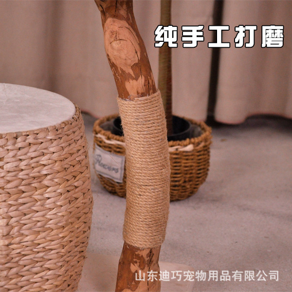 Marco de escalada para gatos, juguetes para gatos de ratán hechos a mano, suministros para gatos, conductor, marco de escalada para gatos general, columna de captura de gatos, ventas directas de fábrica de madera de pera