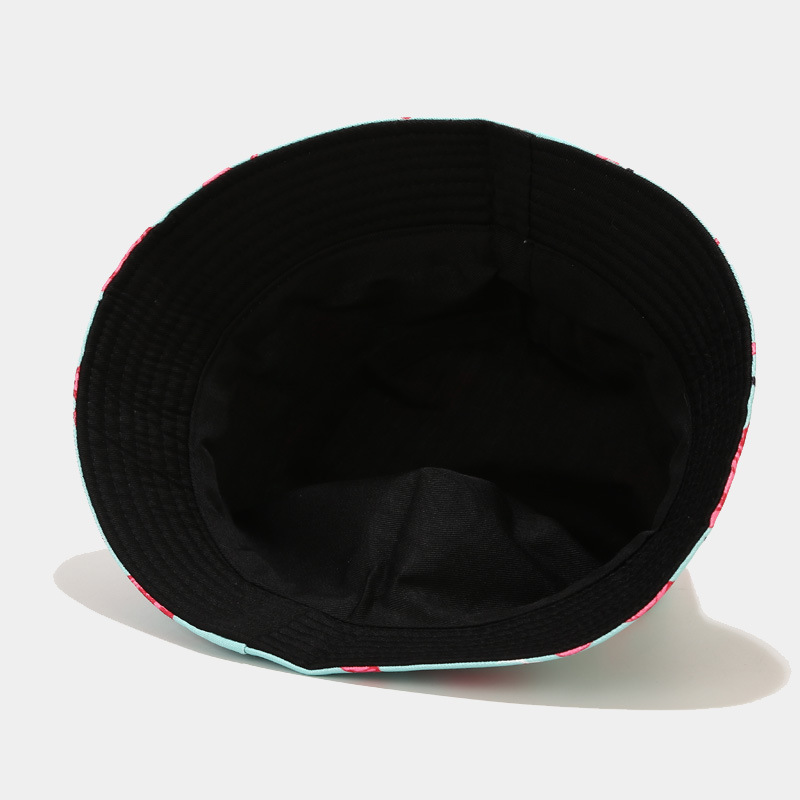 スタイリッシュなフラミンゴ柄リバーシブルフィッシャーマンハット（レディース） - 日焼け防止バケットハット 追加画像