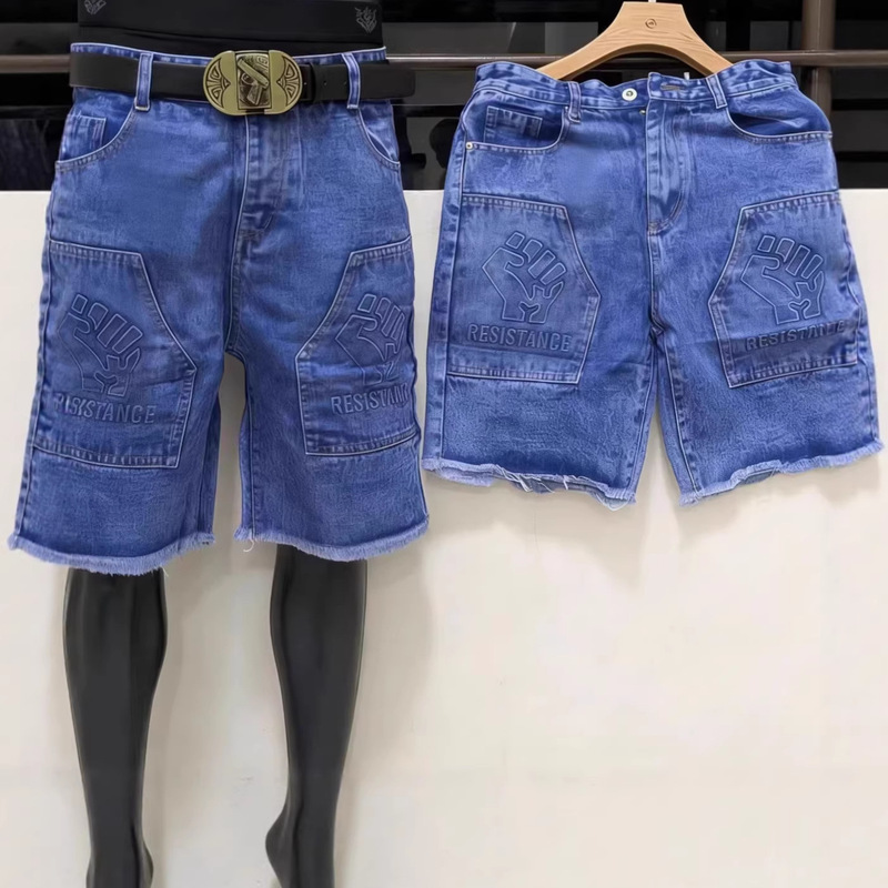 Men's Jeans Shorts Wholesale Summer New Style Men's Denim Shorts Fashionable and Versatile