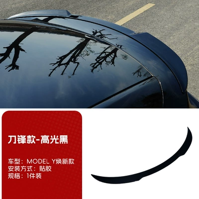 for Tesla's New Version Modely: Fixed wind wing - 25-new-y-blade-style-bright-black
