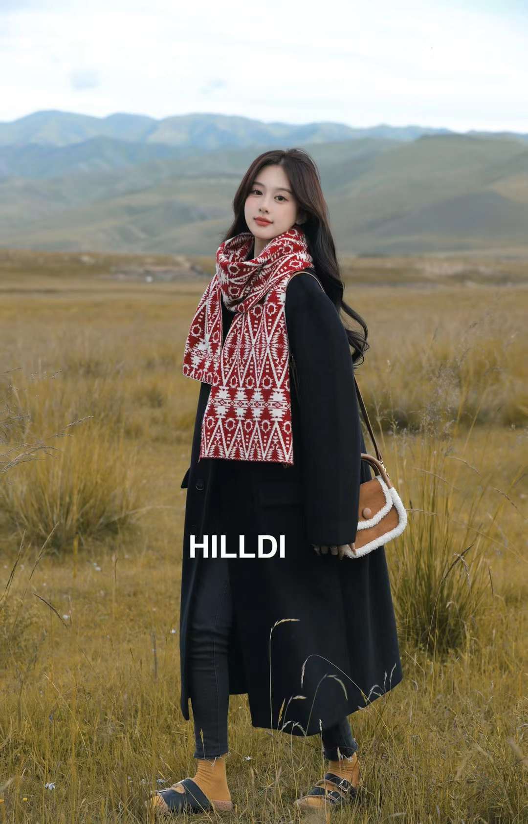 Nuove donne autunno inverno, sciarpa da viaggio spessa e calda, abbinata a scialle lungo lavorato a maglia per l'uso all'aperto_voghion.com