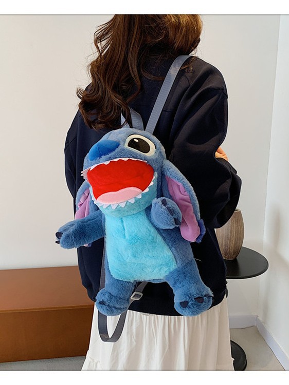 One-Piece Drop-Shipping Cinnamoroll Plush Cartoon Backpack for Girls, Cute Kuromi Shoulder Crossbody Bag, Parent-Child Gift