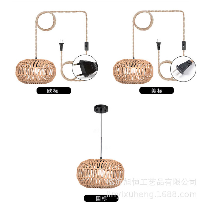 手織りランプシェード、中国風の侘び寂びスタイル、B&Bレストラン、鍋料理レストラン、コーヒーショップ、クリエイティブな照明器具、照明卸売|undefined