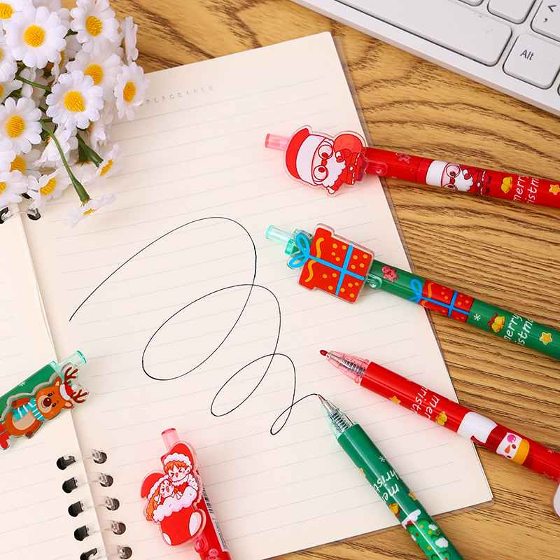 Cute Style Snowman Elk Learning Daily Christmas Cute Writing Supplies