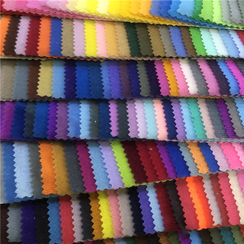 Full Polyester Velvet Edge Fabric Factory Price Discount Direct Sales Complete Colors Sofa Medical Supplies Plush Fit Fabric