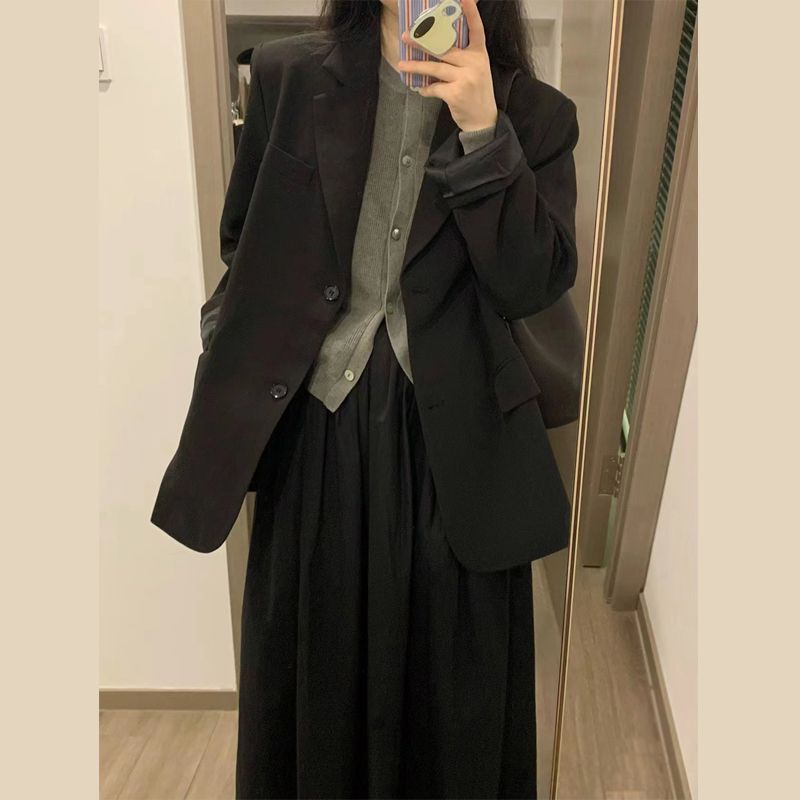 High-End Suit Jacket for Women 2025 Early Spring & Fall New Korean Style Loose Casual Small Suit Top