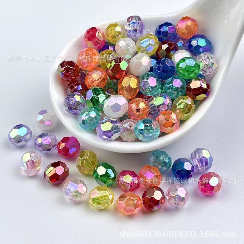 Acrylic transparent AB magic corner beads loose beads DIY hand woven door curtain bead curtain lamp beaded material Acrylic transparent AB magic corner beads loose beads DIY hand woven door curtain bead curtain lamp beaded material