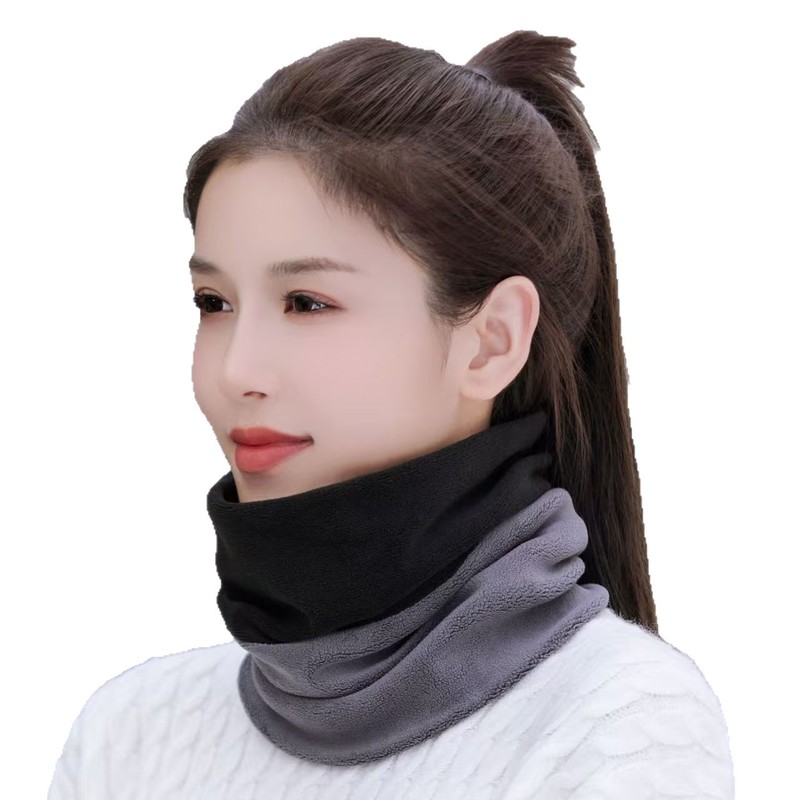 新款围脖冬季保暖脖套围巾女士加绒加厚面罩护颈椎脖子套春秋男|undefined
