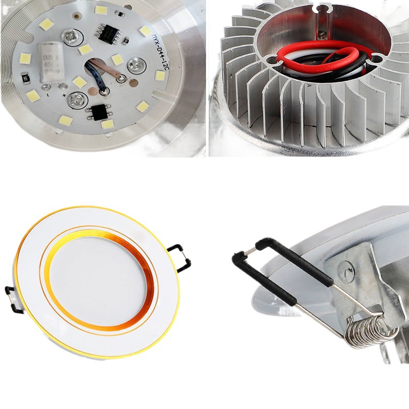 Downlight LED lámpara de techo lámpara de foco doméstica sala de estar lámpara de techo lámpara de pasillo lámpara de agujero lámpara de aluminio integrada
