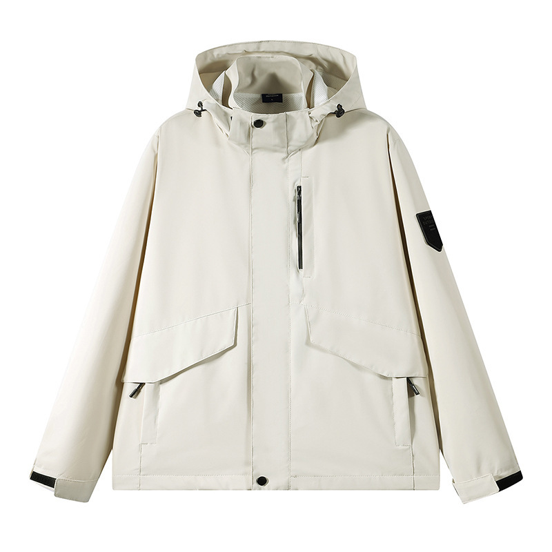 Chaqueta deportiva para hombres 2024 primavera nueva moda casual vestir impermeable chaqueta al aire libre ropa de hombre