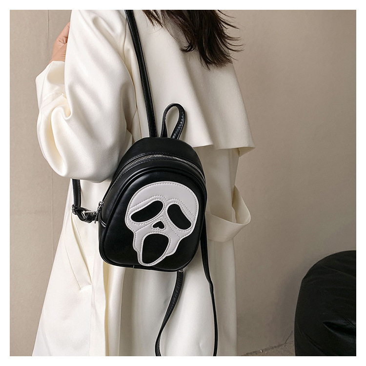 New Unisex Cross-border Foreign Trade Halloween Bag, Quirky And Personalized Ghost Bag, Skeleton Shoulder Bag, Versatile Couple Backpack_voghion.com