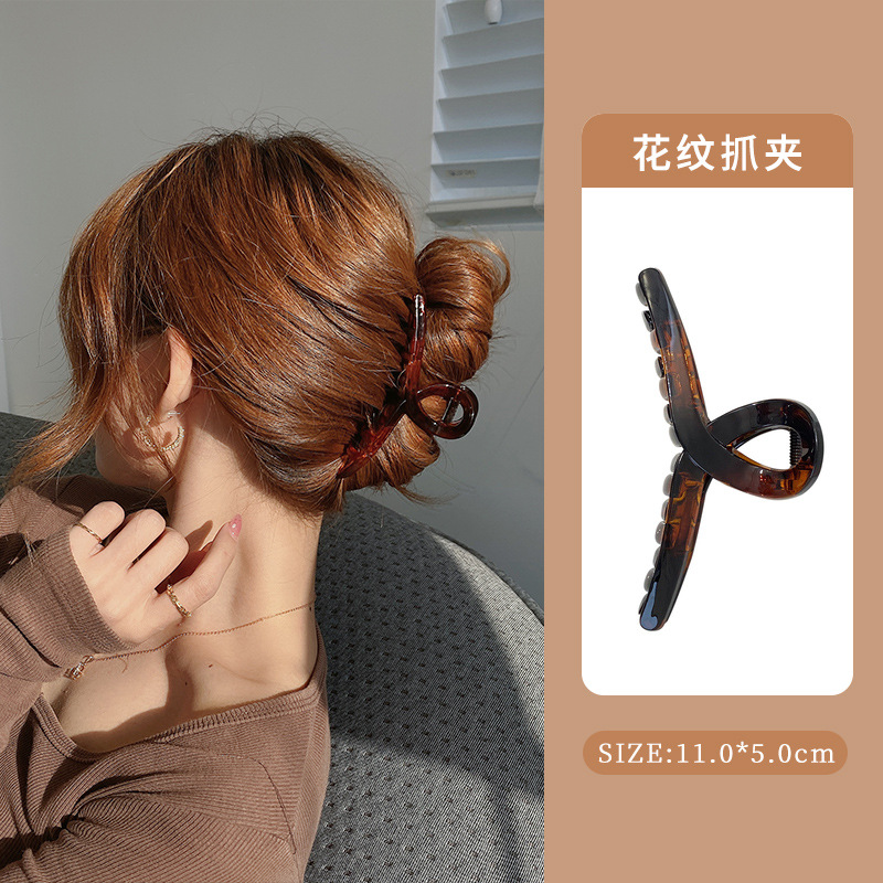 Nueva pinza de agarre, pinza para el cabello, parte posterior de la cabeza, celebridad de Internet, 2025, temperamento, pinza para el cabello, pinza para el cabello, tocado, clip para tiburón femenino