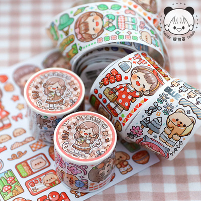 Tira Special oil Paper tape Lot Mini series lovely character Stickers PDA source material