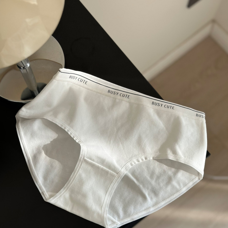 8598 burst closed eyes into the full pants 7A minimalist style cotton girls waist underwear hip skin-friendly simple briefs