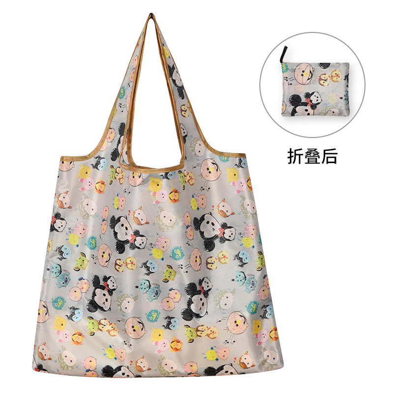 Bolsa de compras plegable grande para viaje, bolsa de supermercado ecológica, bolsa de almacenamiento portátil, bolsa portátil de gran capacidad image 15