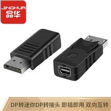 晶华DP转接头miniDP转大DP转换头大屏显示器转换头高清公对母
