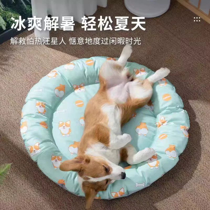Охлаждающий коврик для животных: лежанка-лежанка для собак и кошек, летний охлаждающий коврик для пола, защита от царапин и укусов