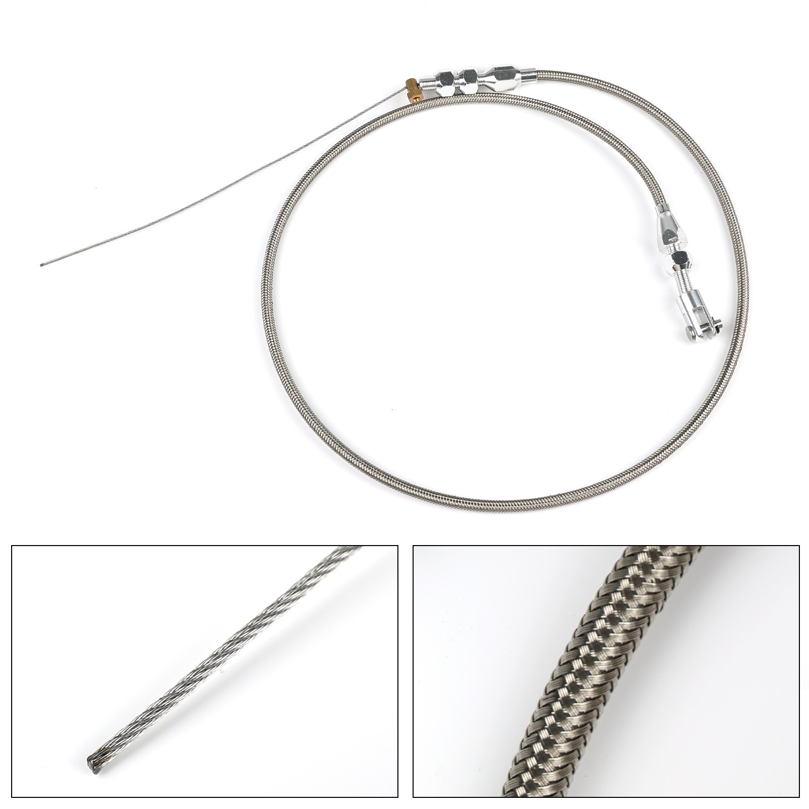 Cross-Border Bestseller 36inch Throttle Cable 24inch Braided Throttle Cable Kit Suitable for 97-07 Chevrolet