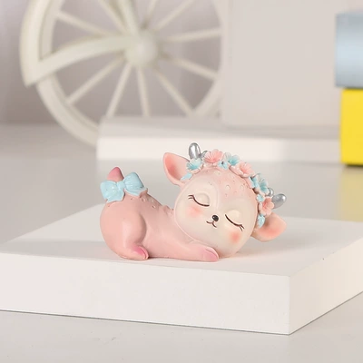 Car ornaments | Resin Deer Center Console - baby-deer-baby-girl