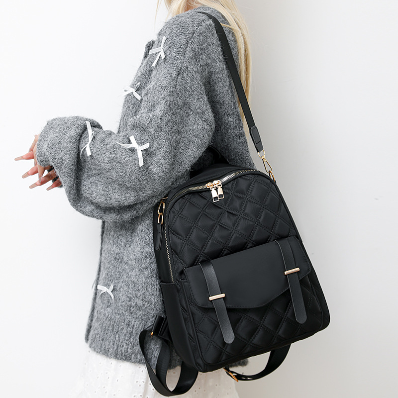 2024 nueva mochila de moda, bolso de mensajero femenino, mochila de cercanías, bolso de computadora, bolso de viaje de gran capacidad simple de ocio