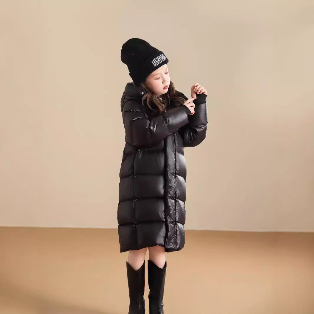 Black Gold 3.0 identische Gänsedaunenjacke für Kinder und Damen, wasserdicht, winddicht, verlängerte und dicke Daunenjacke_voghion.com