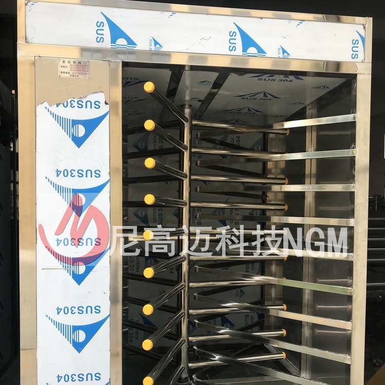 供应单向门侧面封不锈钢板旋转门江西高铁站旅客出站栅栏旋转挡匝