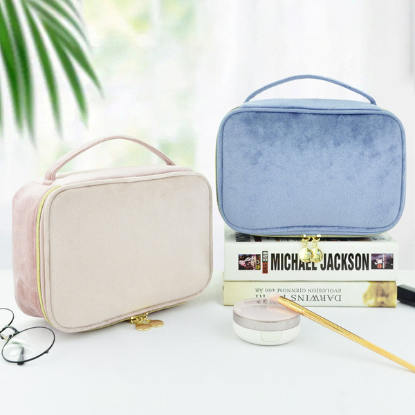 Small design capacious cosmetic bag