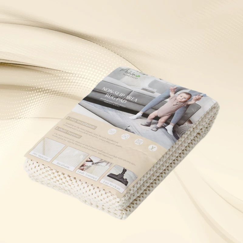 PVC carpet anti-slip mat, small square beige carpet anti-slip mat, large size carpet anti-slip mat