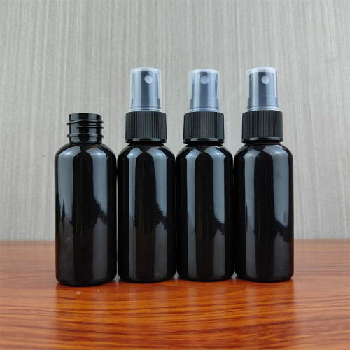 50. 100ml plastic bottle PET black light-proof fine mist spray bottle alcohol disinfectant lotion spray bottle