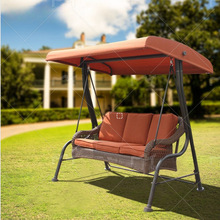 户外秋千庭院花园双人室内吊床吊篮藤椅摇摇椅懒人沙发金属藤编