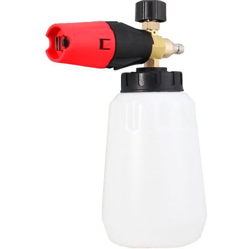 Car Wash Water Gun PA Pot, High-Pressure Car Washing Foam Canister, Wide-Opening Transparent Foaming Device Generator, Black and White Models—Car Cleaning Tool